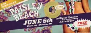 Los Venturas Paisley Beach Release Party banner Green Cookie records 2013