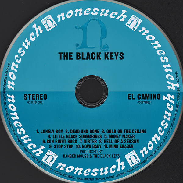 Cd The Black Keys El Camino 2011 Lacrado Warner 11 Faixas